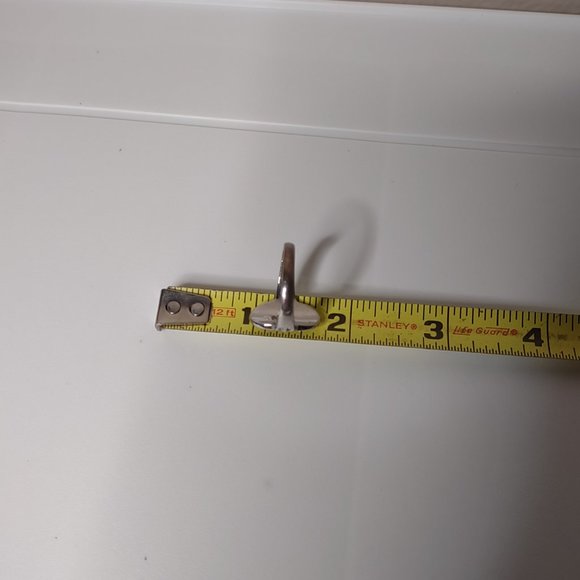 Silver Tone And Black Oval Shaped Ring Size 9 - Picture 9 of 11